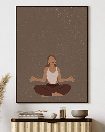 Plakat joga Asany Yoga A3 Medytacja Plakat z motywem jogi Plakat boho, Kalibri Arts