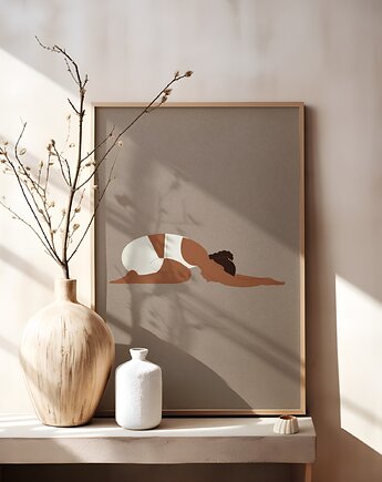 Plakat joga Asany Yoga A3 Medytacja Plakat z motywem jogi Plakat boho, Kalibri Arts