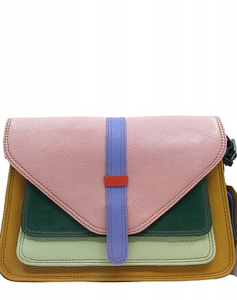 Torebka damska klasyczna elegancka skórzana na ramię pasek OLIVKA, Olivka Warsaw