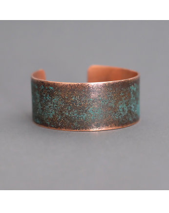 Bransoletka z zieloną patyną 2,3 cm, Strzała Studio
