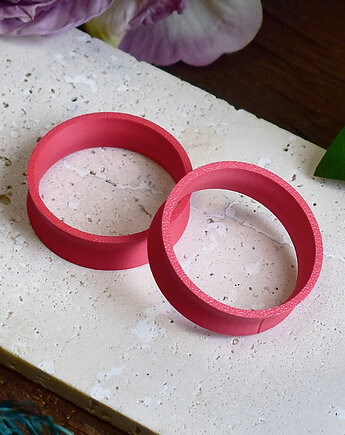 Tunele do uszu 10-100mm / pastelowy czerwony / plugi, tunele siodłowe, Spirit Of Copper