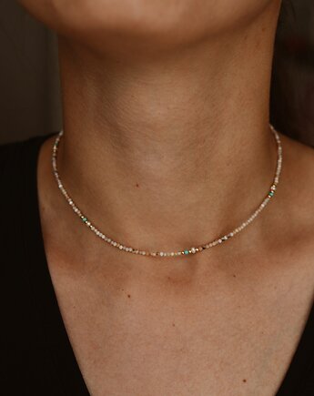 Choker  Tiny Opal, Perła, Magnezyt, Tambourine & Co.
