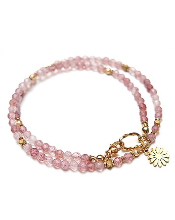 Kwarc strawberry vol. 3 /choker/ 19.02.25 - Szlachetna kolekcja, KiKa pracownia