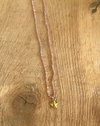 Naszyjnik z kamieniem słonecznym i zawieszka gwiazdką, Blask Natury