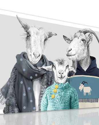 Obraz na płótnie Rodzina kóz 120x80cm, NOWdeco