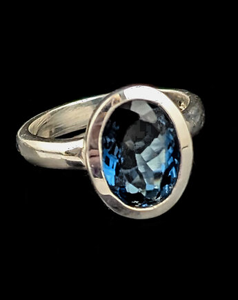 Pierścionek London blue topaz, Pracownia Neores