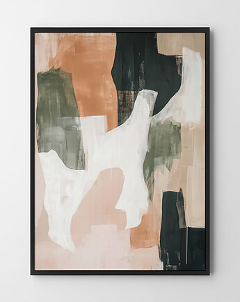 Plakat Absstrakcja kolorowe mazy v2, HOG STUDIO