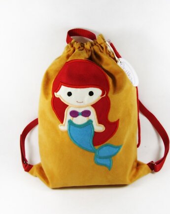 Plecak z Syrenką, plecak z Arielką, prezent dla dziewczynki, Enitka Sweet Baby Room