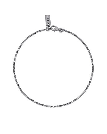 Czarnosrebrna męska bransoletka Minimal, Leis