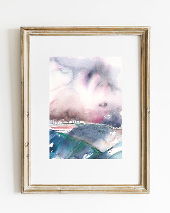 Pejzaż numer 5, A4, 21x30 cm, JUST ILUST Justyna Małczak