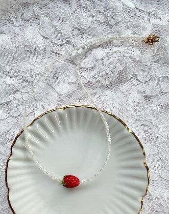 Naszyjnik Choker Poziomka, MaLa Jewellery