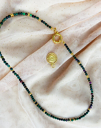 NASZYJNIK Rubiny i Szmaragdy, choker, Anemon Atelier