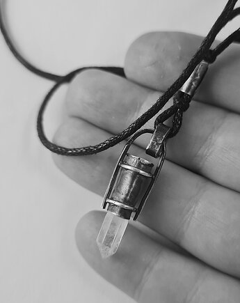 SREBRO Kryształ górski - naszyjnik Q25112, RA