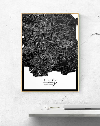 Plakat Łódź mapa, Peszkowski Graphic