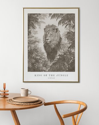 Plakat Vintage LION, OSOBY - Prezent dla przyjaciółki