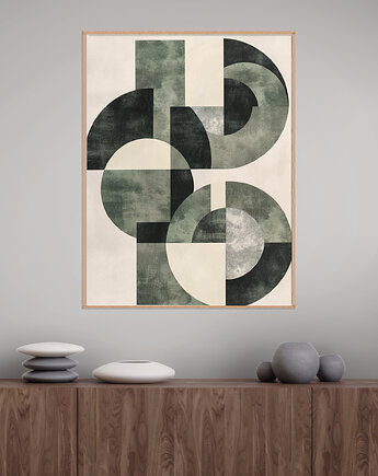 Geometria natury - Plakat, druk - Minimalizm, Boho, Loft #36, Black Sapphire Art