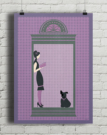 Plakat - Wykradzione chwile z książką, minimalmill