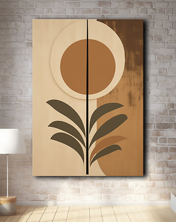 Tropikalne liście - Plakat - Loft, Minimalizm, Black Sapphire Art