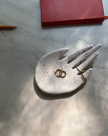 Ceramiczna Łapka Handmade na Pierścionki Niebieskie Ciapki, Maison Fragile