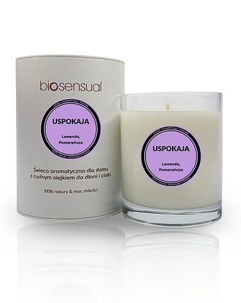 Świeca do masażu i aromaterapii USPOKAJA 200g, Biosensual