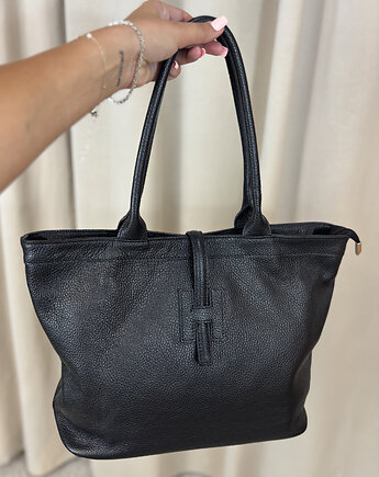 Torba skórzana Honorata Nero, SOLO moda