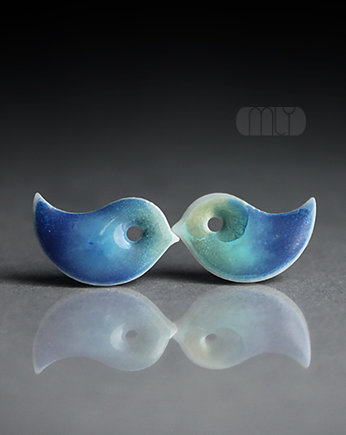 Kolczyki ceramiczne Ptaszki, Magda Łysiak