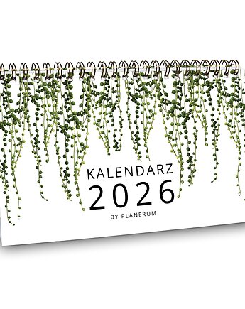 Kalendarz biurkowy 2026 BOTANICZNY na biurko wolnostojący, Planerum