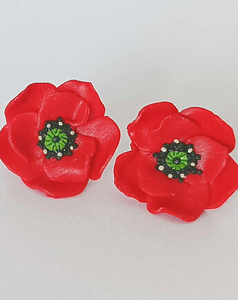 Czerwone kolczyki maki, OMIFIMO