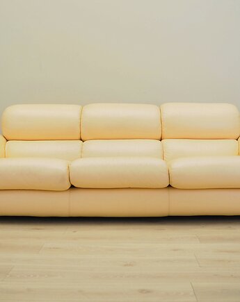 Sofa skórzana, włoski design, lata 60, produkcja: Włochy, Przetwory design