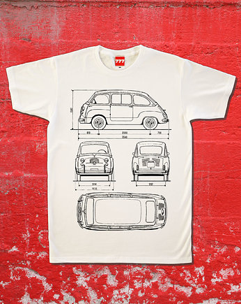 koszulka FIAT MULTIPLA oldtimer 500 600 tshirt, 777 Tshirts