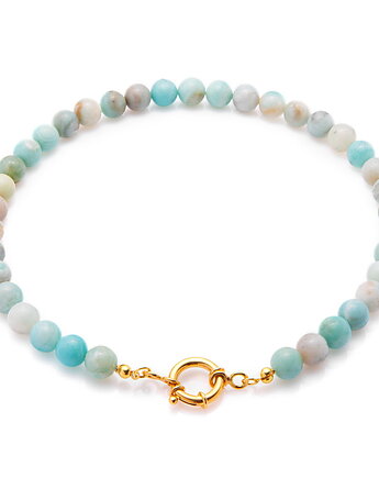 Choker z fasetowanych onyksów- srebro 925 pozłacane, Coccola JEWELLERY