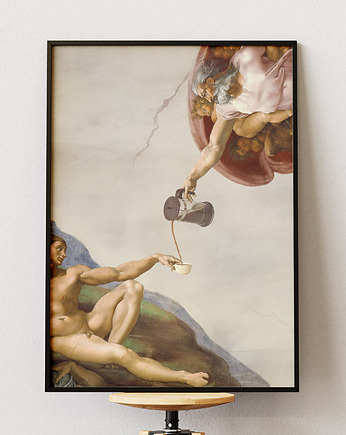 Plakat Stworzenie kawy - Kolaż Fine Art - Dekoracja Ścienna Do Salonu, DAPIDOKA