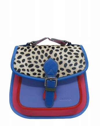 Torebka damska kolorowa skórzana skóra naturalna rączka pasek OLIVKA, Olivka Warsaw