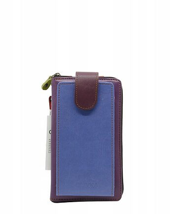 Torebka na telefon portfel 2w1 skórzany dwa paski pojemny zero waste OLIVKA, Olivka Warsaw