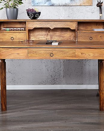 Sekretarzyk biurko Authentic 115x100cm drewniane, OKAZJE - Prezent na 50 urodziny
