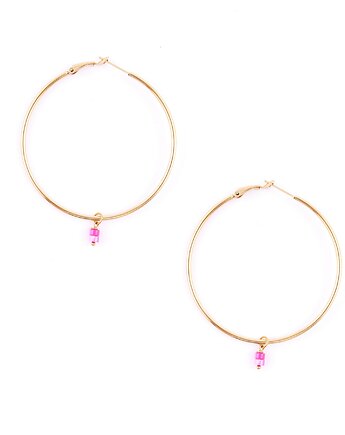 Duże koła z PINK masą perłową, Kulka Bransoletki