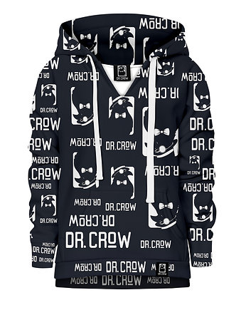 Bluza Dziewczynka DR.CROW Logo Czarna, DrCrow