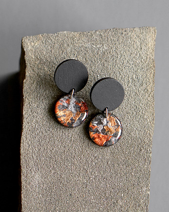 Abstrakcyjne kolczyki sztyfty, STUDIO blureco