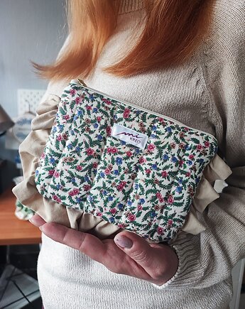 Kosmetyczka falbanka kwiatowa, mi.KREO