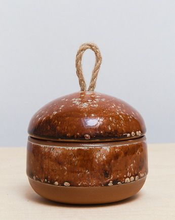 Pojemniczek Ceramiczny - czekoladowy deszcz, Koło i Piec