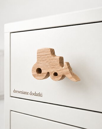 Drewniane gałki do mebli, z drewna, BUDOWA koparka, Drewniane dodatki