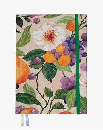 Blooming Orchard - notatnik B5, bullet journal, planer w kropki, twarda oprawa, Devangari Art
