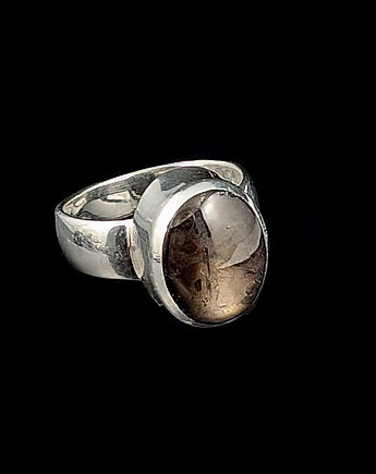 Pierścionek mocca- szafir z gwiazdą, Pracownia Neores