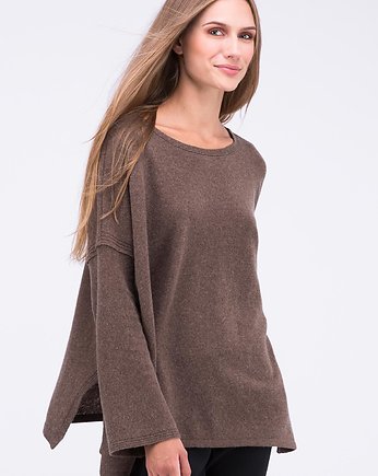 Sweter Oversize  Alaska Tabaczkowy, ASKAparis