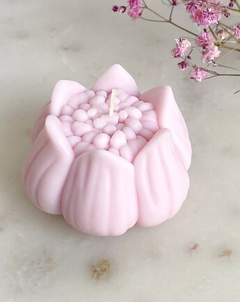 Świeca sojowa dekoracyjna "Flower" 62x40mm rózowa, Coccola JEWELLERY