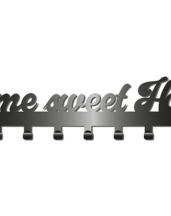 Nowoczesny Wieszak Z Kolekcji Simple Napis Home Sweet Home, K&M Design