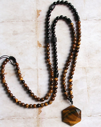 UNIKAT: tygrysie oko, onyks : turmalin, kaktusia