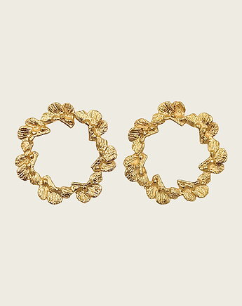 Kolczyki koła złote- Rozeta, KOS jewellery