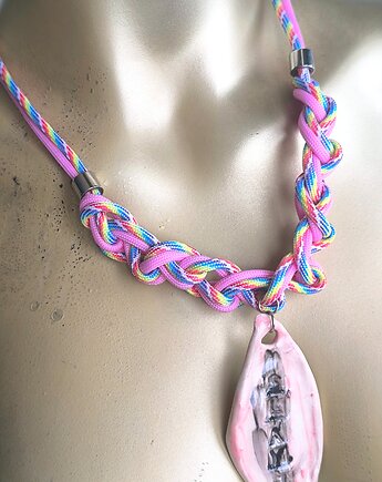 Naszyjnik SLAY z paracordu, Juna art