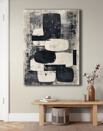 Geometria natury - Obraz na płótnie - Druk Blejtrama, Minimalizm, Loft #108, Black Sapphire Art
